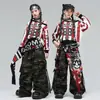 Traje de actuación de jazz para niñas, traje elegante de hip-hop para niñas, disfraz de escenario de street dance jazz para niños