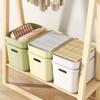 Caja de almacenamiento de escritorio, artículos diversos, bocadillos, juguetes, hogar, sala de estar, cesta rectangular para organizar, cesta de plástico, caja de almacenamiento