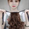 Coleta Postiza para Mujer, Peluca de Coleta Corta Ligeramente Rizada para Mujer, Cabello Rizado Flor de Pera, Coleta Alta Natural Corta Estilo de Atar