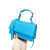 Bolso de Diseño Nicho para Mujer 2023 Nueva Moda Color Sólido Patrón Lichi Portátil Bolso Cuadrado Pequeño Textura Versátil Bolso Bandolera