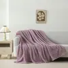 Comércio Exterior Fabricante Transfronteiriço Cordão Alargado Transfronteiriço Espessado Pele de Coelho Imitação Cobertor Siesta Cobertor de Escritório Manta para Sofá