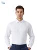 Camisa de Modal Masculina Manga Longa Absorção de Umidade Respirável Anti-Amassar Negócios Outono Elástica Camisa Branca Masculina