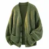 Cárdigan Estilo Americano Otoño/Invierno Moda Tejido Suéter Hombres Adolescentes Estilo Coreano Perezoso Casual Chaqueta Atuendo de Moda