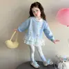 Traje para Niñas Primavera Otoño 2026 Nuevo Moda Elegante Infantil Niña Bebé Casual Sudadera con Capucha Otoño Conjunto de Dos Piezas