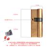 Cilindro de Cerradura Antirrobo de Cobre Completo para Puerta, Cilindro de Cerradura Universal para el Hogar, Puerta de Dormitorio, Puerta de Entrada, Cerradura de Puerta de Repuesto, Puerta de Habitación
