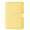 Cuaderno de contabilidad de hojas sueltas tamaño A6 de cuero con diseño de macarrón, disponible en stock, libro creativo para presupuestos de caja, libro manual de planificación financiera.