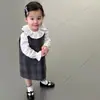 Elegante Conjunto para Bebé Niña, Nuevo Estilo Otoño 2026 para Niños, Conjunto de Dos Piezas con Vestido Chaleco y Camiseta de Manga Larga para Niña