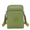 Bolso para teléfono móvil de versión vertical de comercio exterior de fábrica para mujer, bolso bandolera de hombro con cremallera simple coreana, bolso de nailon para teléfono móvil de versión vertical, venta al por mayor