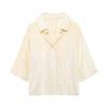 Exportación Transfronteriza Ropa de Mujer 2025 Verano Estilo Europeo y Americano Jacquard Camisa Holgada + Traje de Pantalón Casual Mujer A36598/9F