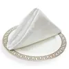 Servilleta de Tela para Restaurantes y Hoteles, Limpieza de Vasos sin Pelusa, Flor de Gancho para Tazas, Servilleta de Mesa Occidental Estilo Europeo para el Hogar, Flor de Seda, Fibra Química