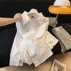 Elegante Camisa Rayada de Manga Larga con Cintura Irregular para Adelgazar para Mujer, Nueva Moda Otoño 2026 Polo Elegante