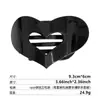 Pinza para el Cabello de Pato con Estampado de Leopardo Retro Corazón Clip Plano de Alta Gama para Mujer Parte Posterior de la Cabeza Placa Grande Abalone Pinza para el Cabello