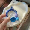 Coreia do Sul Dongdaemun Letra Bola Anel de Cabelo Bola de Menina Corda de Cabelo Rabo de Cavalo Acessório de Cabeça Versátil Corda de Cabelo de Tendão de Borracha