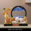 Pintura com Areia Movediça de Cabacinha Ruyi de Caqui Ornamentos Talentosos Sala de Estar Gabinete de TV Gabinete de Vinho Presente de Abertura Acessórios para Casa Nova