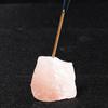 Venta al por mayor cristal natural piedra en bruto incienso de línea soporte para incienso mineral de cristal incienso de línea base de cristal base para incienso de cristal