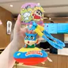 Auténtico Llavero de Muñeco de Tela de la Serie Crayon Shin-Chan Maravilloso Colgante para Mochila Escolar Diaria Nueva Cadena de Llaves
