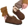 Zapatos de algodón para mujer de alta gama, estilo Birkenstock y cómodos, nueva colección de invierno 2026, con un diseño único, estilo versátil y forro cálido y mullido