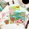 Yuezhen Wen Chuang Jing Tie Zhi Hua Yu Man Xing Serie Feng Chino Creativo Wei Su 3D Textura de Hierro Textura de Hierro Flor