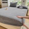 Sábana bajera de terciopelo de leche de alta densidad, espesa y amigable con la piel, Clase A. Sábana bajera de terciopelo con tallado personalizado. Cubre cama cálido de forro polar antiestático.