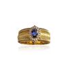 Anillo de estilo retro con cordón ajustable y apertura ancha con diamantes brillantes de la época medieval para mujer