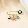 Broche Creativo Sencillo Pin Ojo del Diablo Europeo y Americano Elemento de Escarabajo Abeja Lazo Pin Ojo Azul