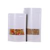 Bolsa de papel kraft blanca, bolsa para té al por mayor, bolsa con cierre, bolsa autosellante, bolsa de pie, bolsa de papel kraft con ventana HD