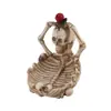 Cenicero Calavera Personalidad Decoración del Hogar Calavera de Resina Decoración de Personalidad Regalo de Halloween Calavera