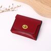 2024 Cross-border Nova Carteira Solid Color Card Bag Mulheres High-end Retro Lock Ins Multi-card Coin Bolsa Bolsa