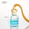 Botella de Vidrio de Aromaterapia Mini 10ml Moda y Exquisita Botella de Fragancia para Coche Botella Vacía Perfume Botella Pequeña Colgante Botella Rellenable