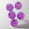 12MM ~ 20MM bola de diamante plano acrílico color AB bola de diamante de resina accesorios DIY pulsera joyería
