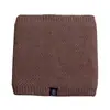 Bufanda de punto de invierno para hombre bufanda cálida para exteriores a prueba de frío para montar forrada de forro polar para mujer nuevo cuello color liso todo a juego