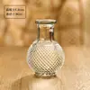 Jarrón Pequeño Ornamentado Transparente de Vidrio Vintage, Arreglo Floral de Sala de Estar de Moda Estilo Ins de Lujo Ligero, Decoración de Mesa de Comedor