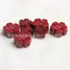 Areia Dourada Púrpura Cinábrio Flor Vermelha Pequena Acessórios DIY Flor de Ameixa Tecida à Mão Trevo de Quatro Folhas Acessórios para Brinquedos Suprimento ao Vivo