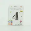 Venta al por mayor estilo INS comercio electrónico transfronterizo 16 pulgadas Exquisitamente empaquetado digital empaque individual de tarjeta de papel globos de papel de aluminio, versión delgada americana