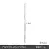 0.5-2.7mm Metal Hierro Ganchillo Herramienta de Tejido a Mano Encaje Ganchillo de Cabeza Única Micro Gancho Lanzadera de Flor Pequeña Tejido