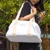 Bolsa de viaje para mascotas, transportadora de gatos, bolsa portátil para gatos, bolso de hombro para perros pequeños con cabeza abierta, accesorios para perros portátiles y transpirables