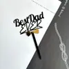 Estilo transfronterizo ins tarjeta acrílica para el Día del Padre papá Día del Padre decoración acrílica para pastel DAD inserto para pastel