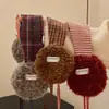 Orejeras de Punto Coreanas Retro para Mujer 2025 Nuevo Otoño e Invierno A prueba de Frío Protección para los Oídos Bolsas Tibias para los Oídos Calentador de Orejas Orejeras con Cordones