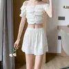 Shorts de segurança anti-exposição femininos, estilo fino de verão, tamanhos grandes, bordas que não enrolam, podem ser usados por fora, shorts de segurança JK, leggings para casa, shorts