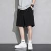2023 Shorts de seda de gelo masculino verão fino esportes ao ar livre marca de moda masculina casual de secagem rápida calças de praia masculinas