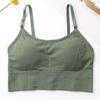 Micro-negócio sem costura explosivo 646 Thread Beleza Volta Wrap peito ajustável alça de ombro Push-up com almofada de peito esportes sutiã cueca