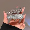 Presilha BB full-diamond gota d'água ultra brilhante de luxo leve para mulheres, presilha lateral com toque de alta qualidade, presilha para franja estilo coreano