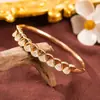 Pulsera de Moda Transfronteriza Europea y Americana con Diseño Personalizado de Ginkgo y Circonita Microincrustada para Mujer, Joyería de Lujo Ligero de Nicho de Color Dorado de Alta Gama