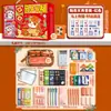 Set de Caja de Regalo de Papelería Panda Paquete de Regalo de Papelería de Lujo para Estudiantes de Primaria Premio de Recompensa Caja Sorpresa Regalo Feliz