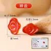 Accesorios de Ágata Roja Natural Joyería DIY Collar Pulsera Cuentas Cuentas Cilíndricas de Ágata Anillo para Correr Accesorios de Cuerda para Mano
