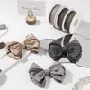 Cinta de Algodón Lino Patrón de Mezclilla Borde Prensado Cinta para Lazo de Sombrero DIY Lazo de Corbata Cinta para Ramo Caja de Regalo Decoración Empaque Corbata