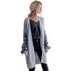 Sitio Independiente de Amazon Comercio Exterior Exportación Suministro Transfronterizo Otoño e Invierno Suéter de Punto para Mujer con Estampado de Leopardo Abrigo