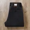 Pantalones casuales de negocios rectos para hombre, nuevos de otoño e invierno 2024, cálidos, suaves, de sarga, cintura elástica, resistentes a las arrugas, estación europea