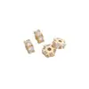 Espaçador de Floco de Neve de Zircônia Micropavimentada com Preservação de Cor Banhado a Ouro 14K Feito à Mão Contas DIY Espaçador Miçanga Pulseira Colar Acessórios de Joalheria