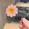 Artefacto para Quiebre de Cabello Infantil Peine para Cabello Acabado de Flequillo Horquilla de Flor Accesorios para el Cabello de Verano Parte Trasera de la Cabeza Horquilla para Cabello Femenino Tocado